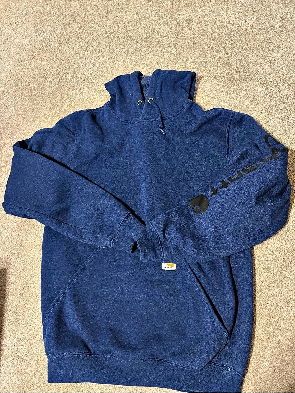 Carhartt Loose Fit Midweight Logo Sleeve Graphic Sweatshirt K288 Blue Loose Fit